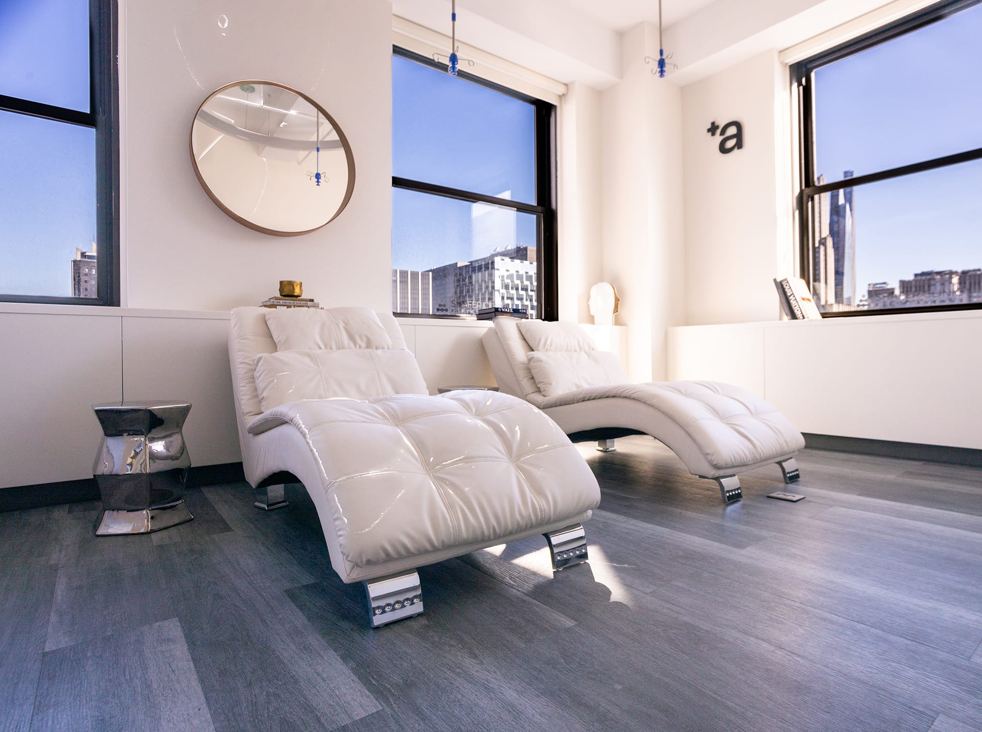 Lounge chair in treatment room