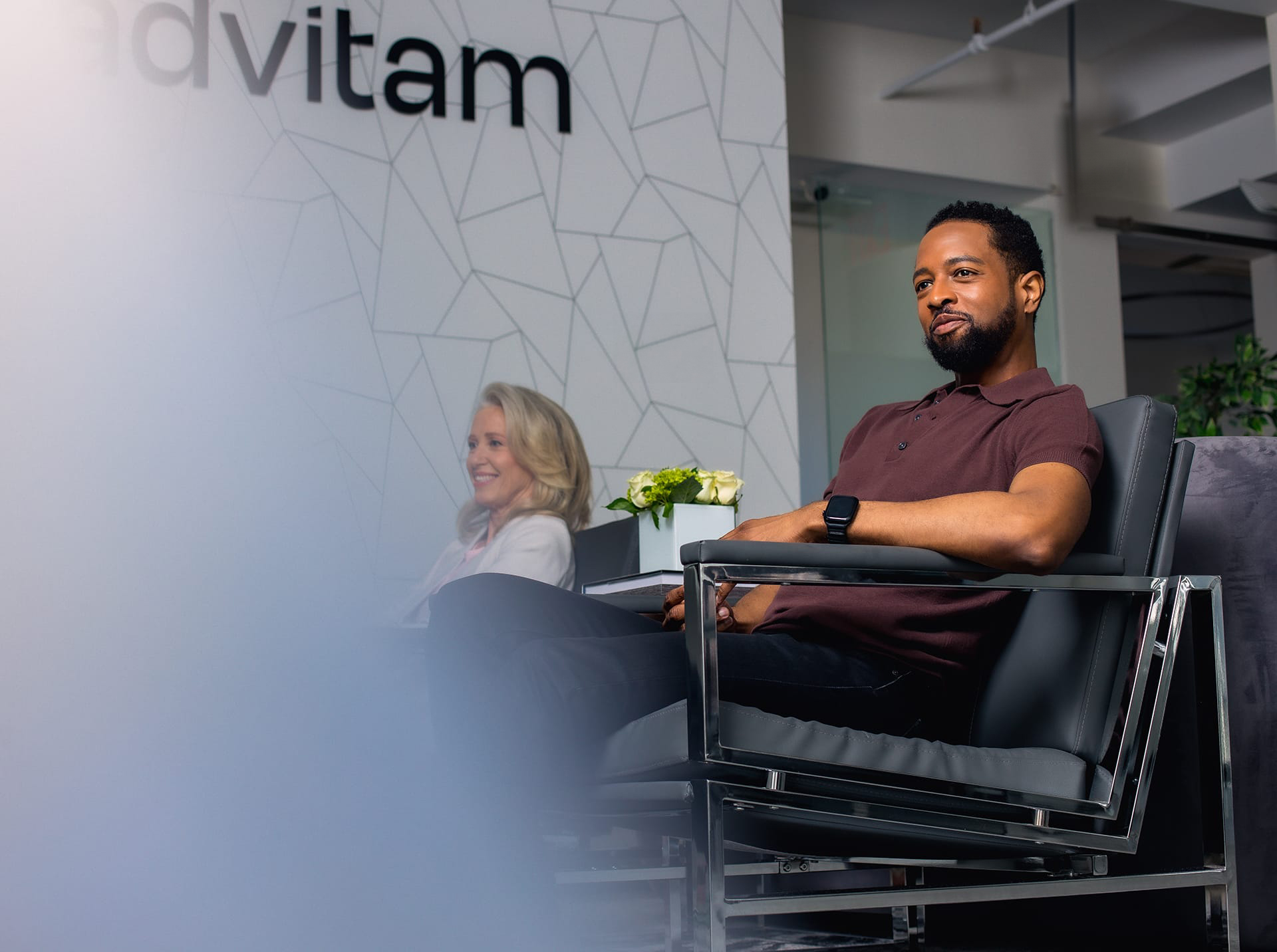 Nurse treating patient